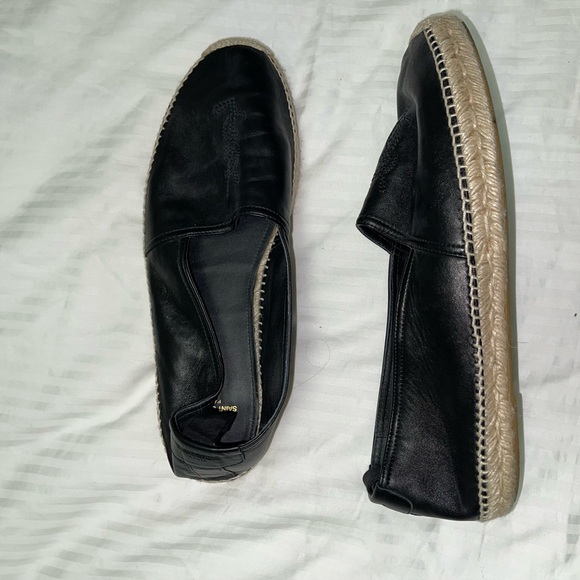 Saint Laurent Monogram Espadrilles Size 11 (EU 45 - Black Leather) - Picture 4 of 5